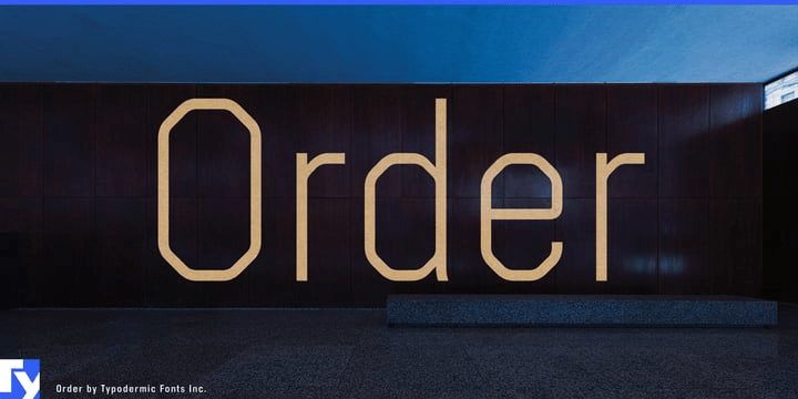 Order Font Poster #1