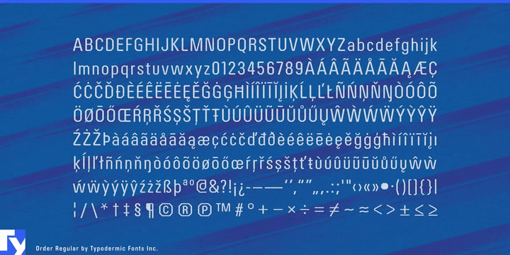 Order Font Poster #1