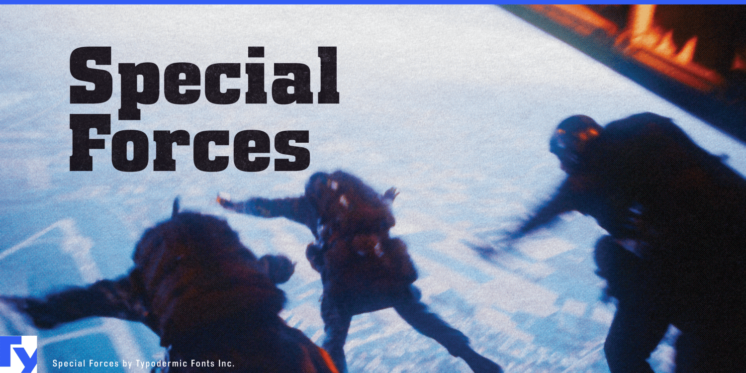 Special Forces Font Poster #1