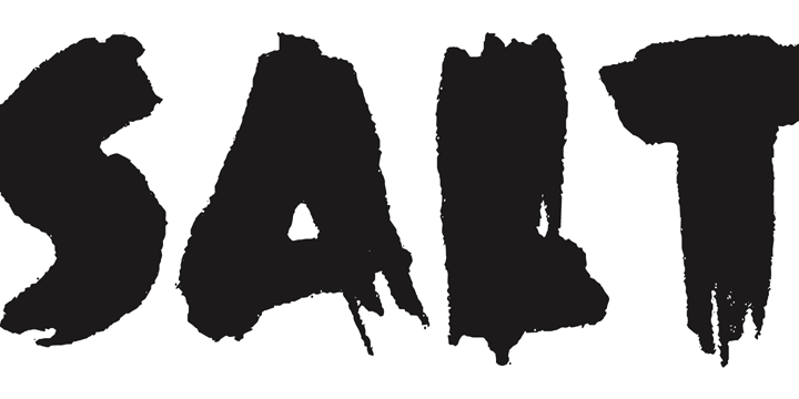 Black Mark Font Poster #1