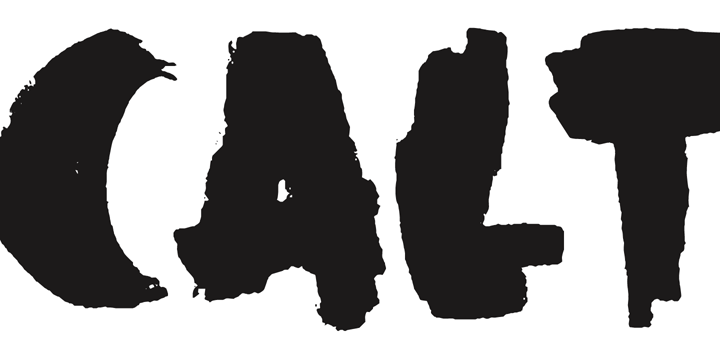 Black Mark Font Poster #1