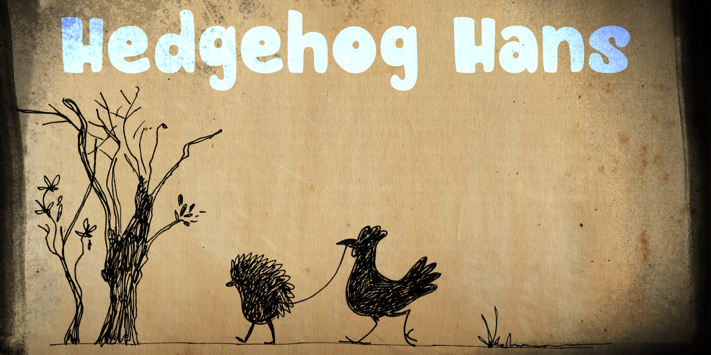 Hedgehog Hans Font Poster #1