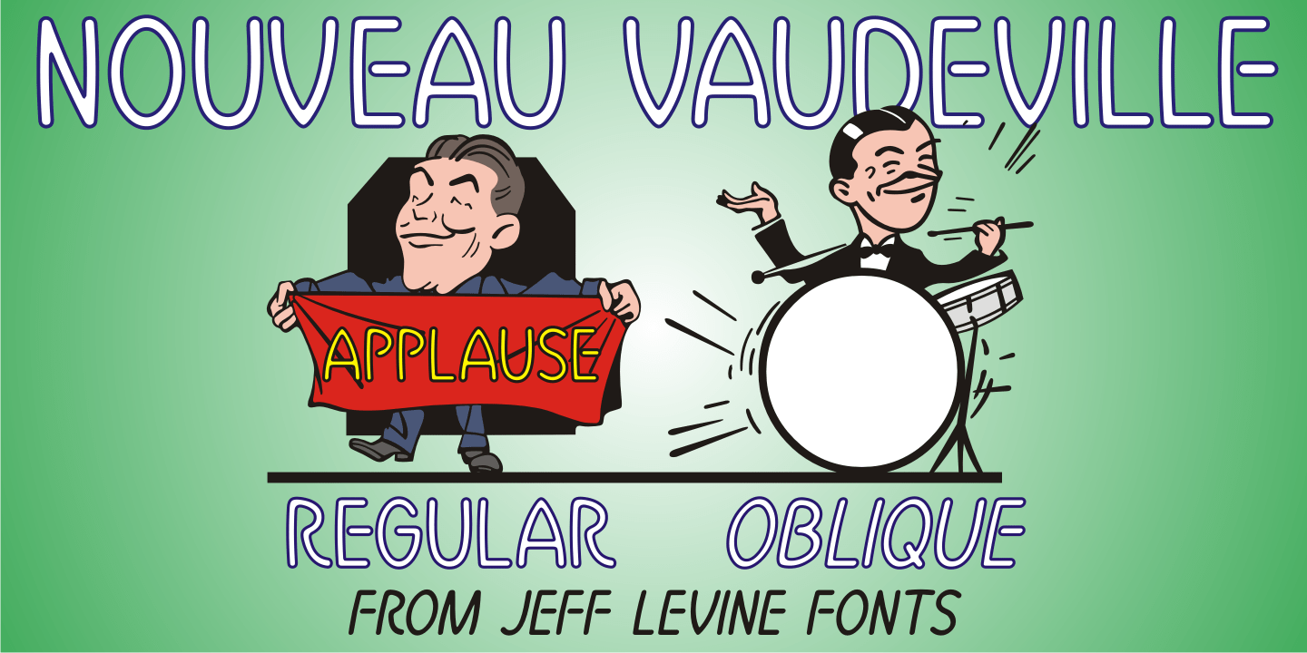 Nouveau Vaudeville Font Poster #1