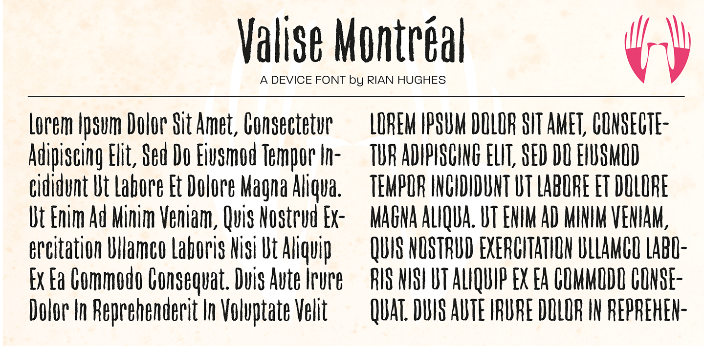 Valise Montreal Font Poster #1