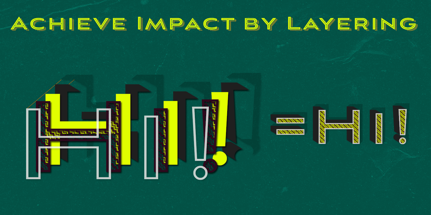 Aviano Sans Layers Font Poster #1