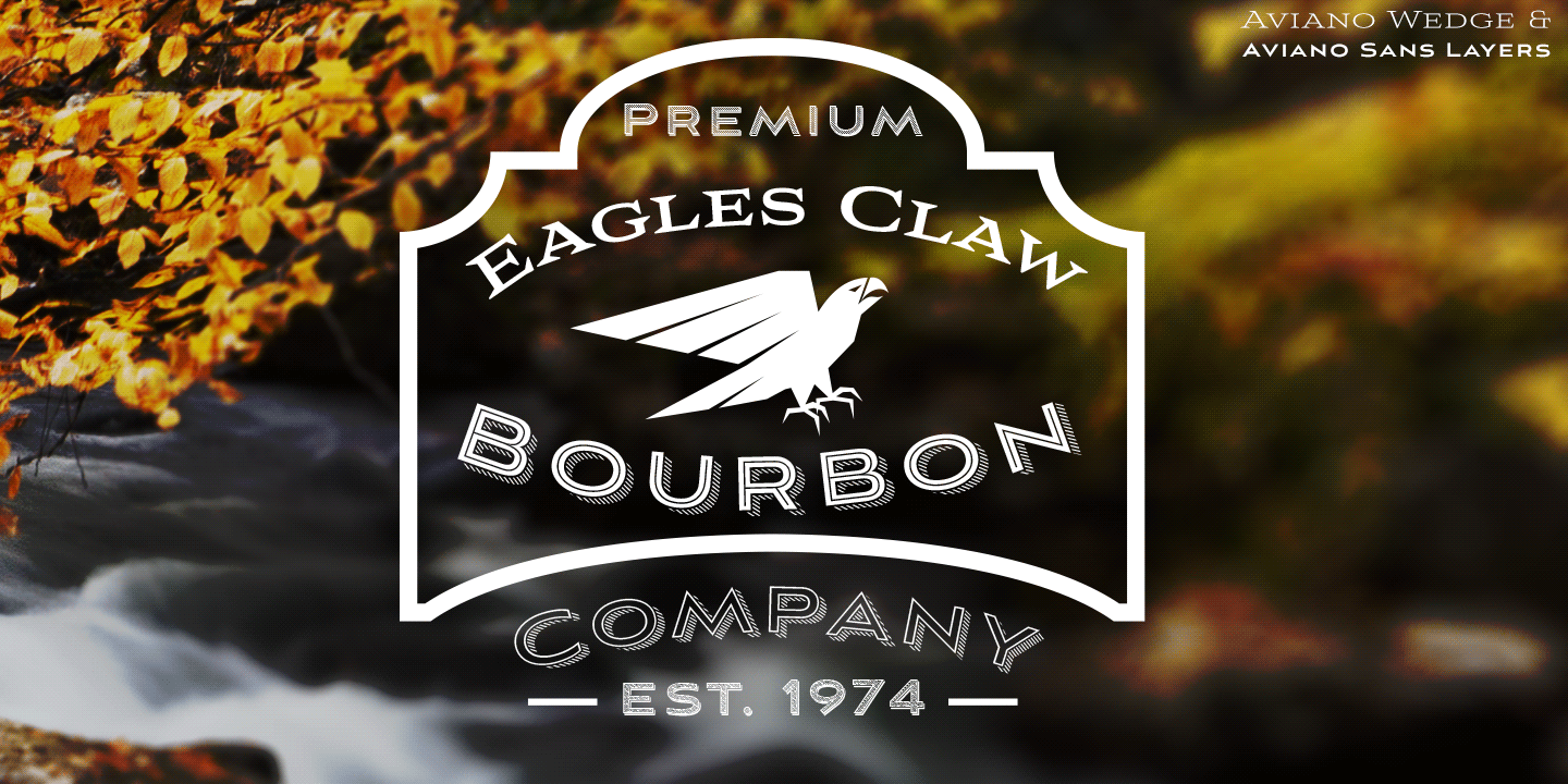 Aviano Sans Layers Font Poster #1