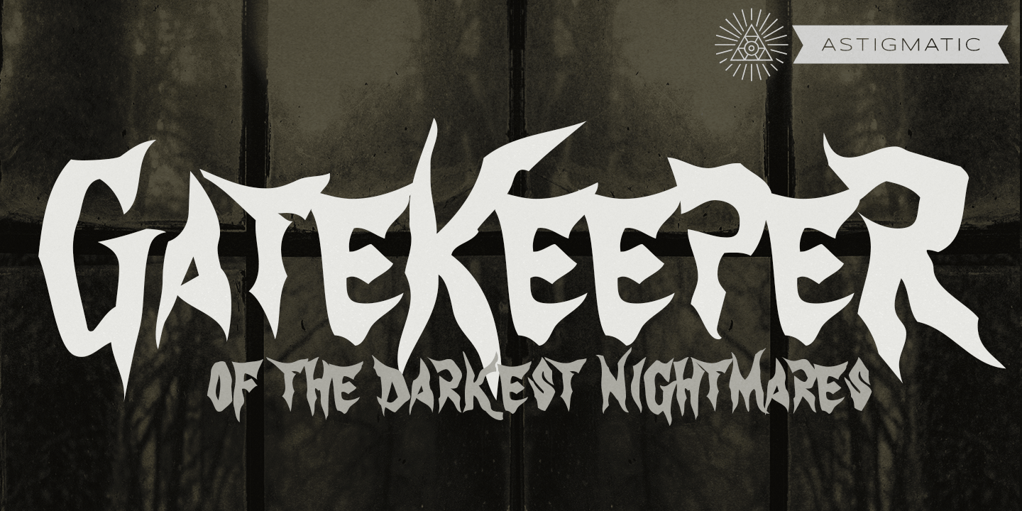 Gatekeeper Font Poster