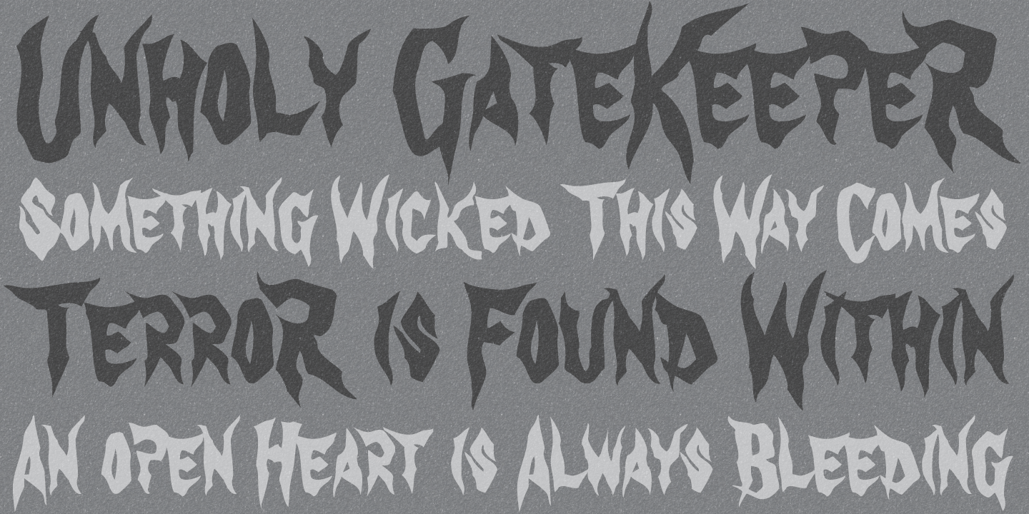 Gatekeeper Font Poster #1