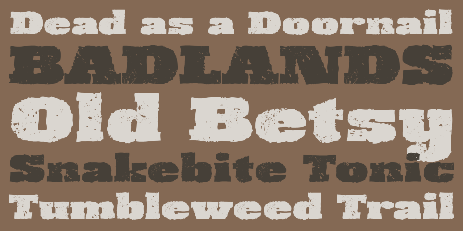 Wickenburg Font Poster #1