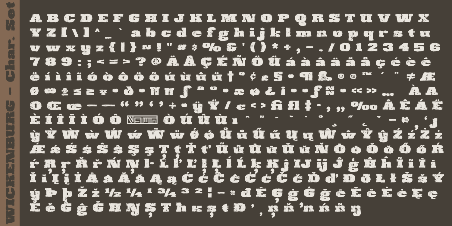 Wickenburg Font Poster #1