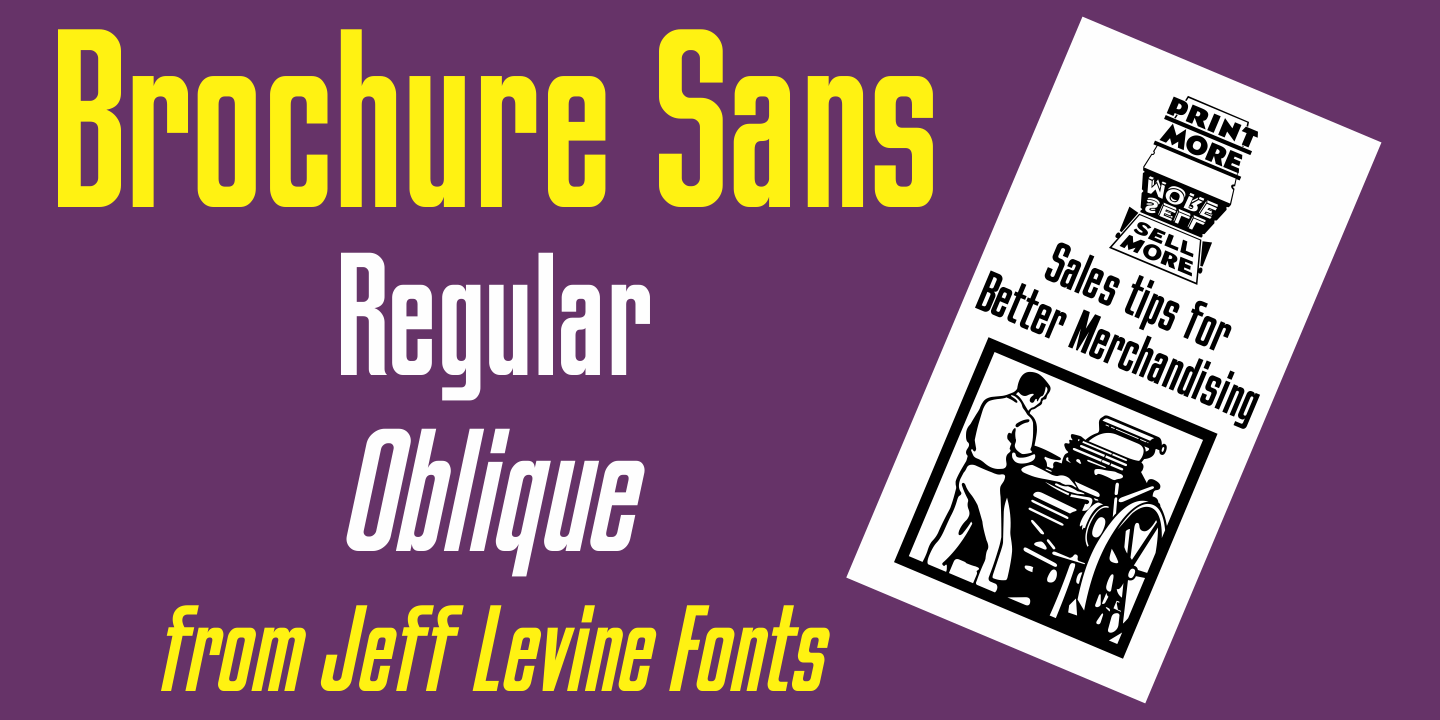 Brochure Sans Font Poster #1