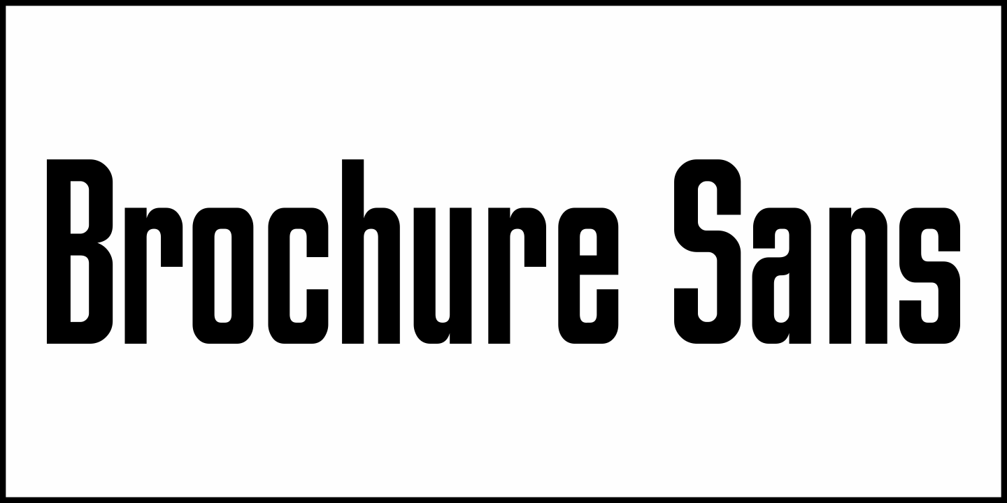 Brochure Sans Font Poster #1