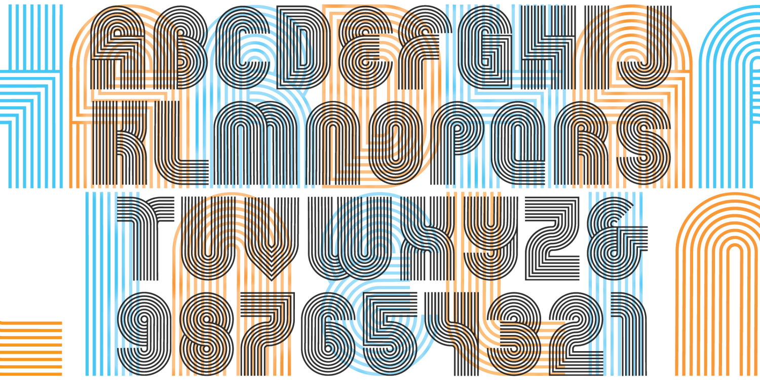 Hardline Font Family Poster