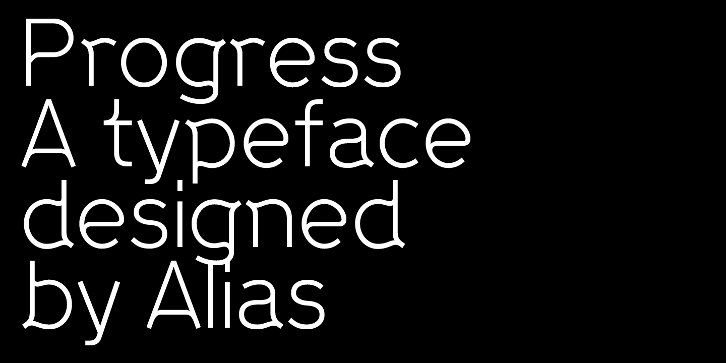 Progress Two Font Poster #1