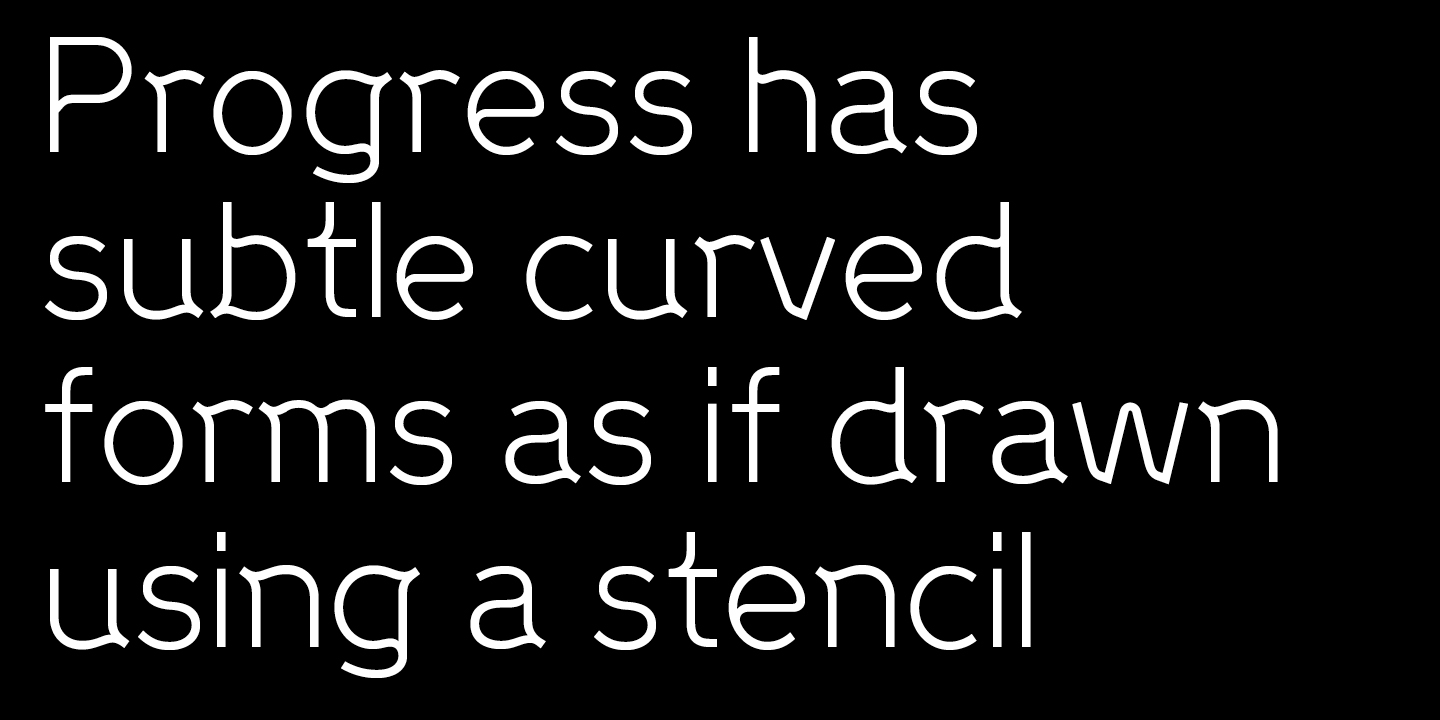 Progress Two Font Poster #1