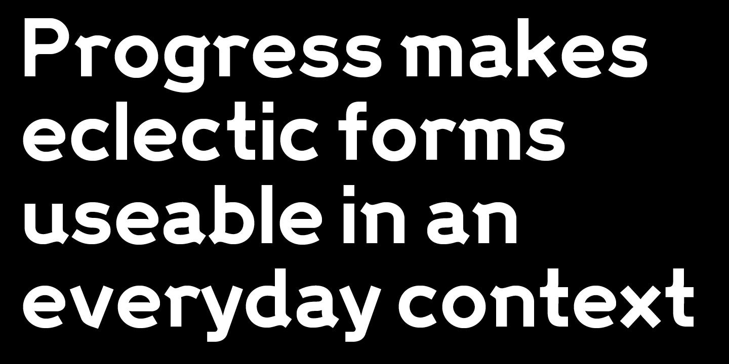 Progress Two Font Poster #1