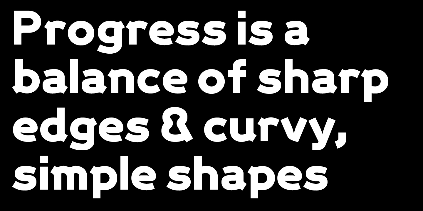 Progress Two Font Poster #1