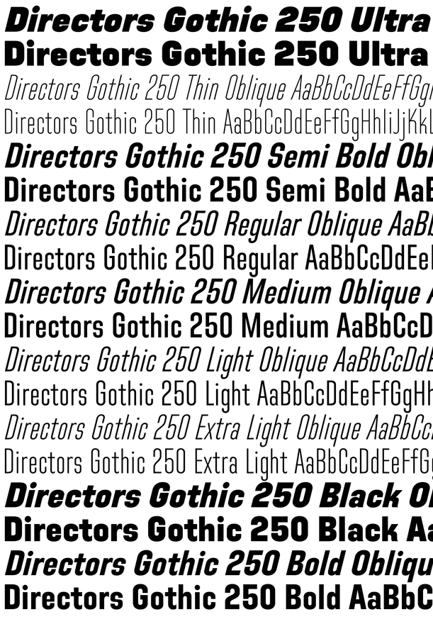 Directors Gothic 250 Poster