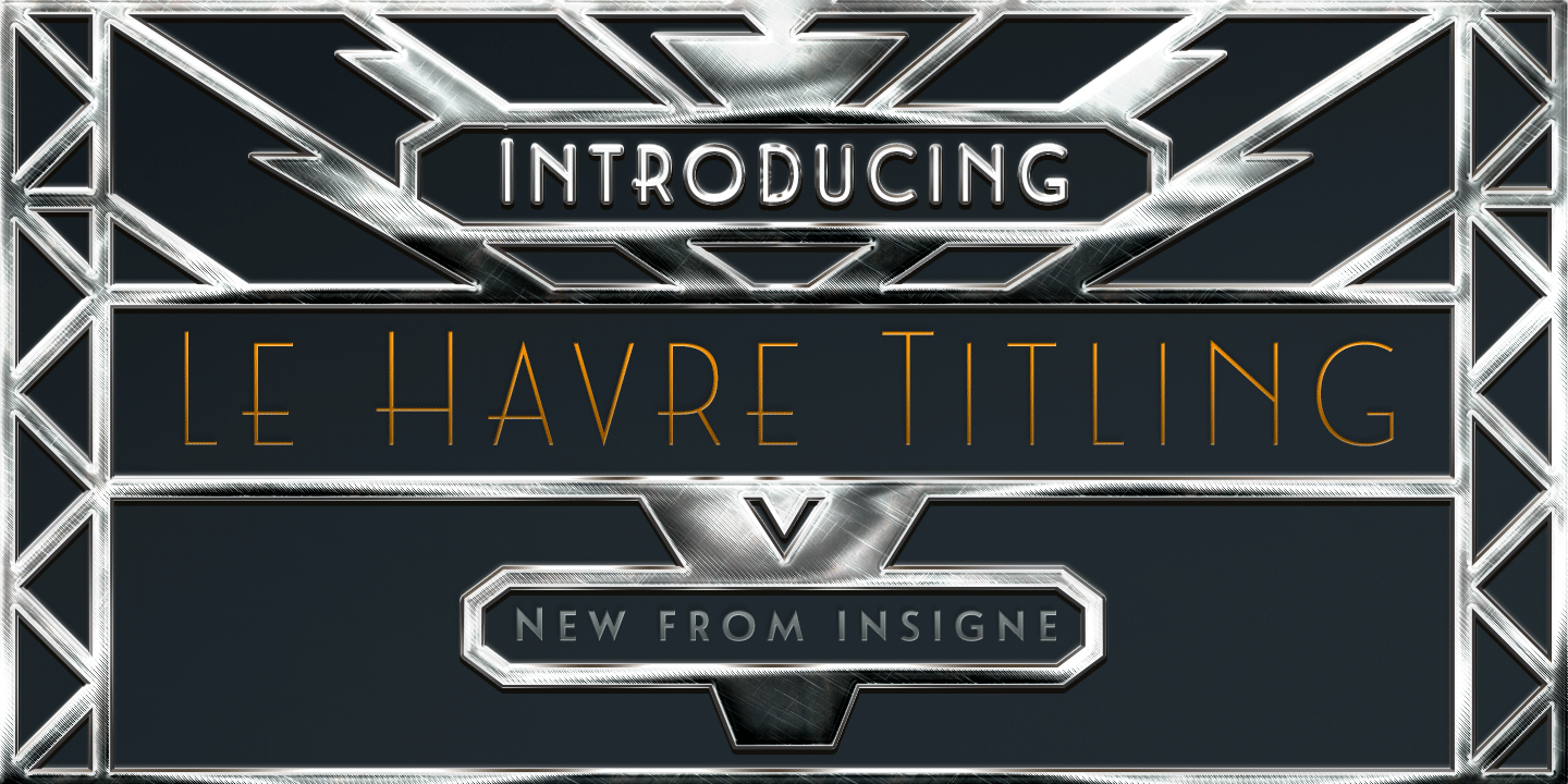 Le Havre Titling Font Poster #1