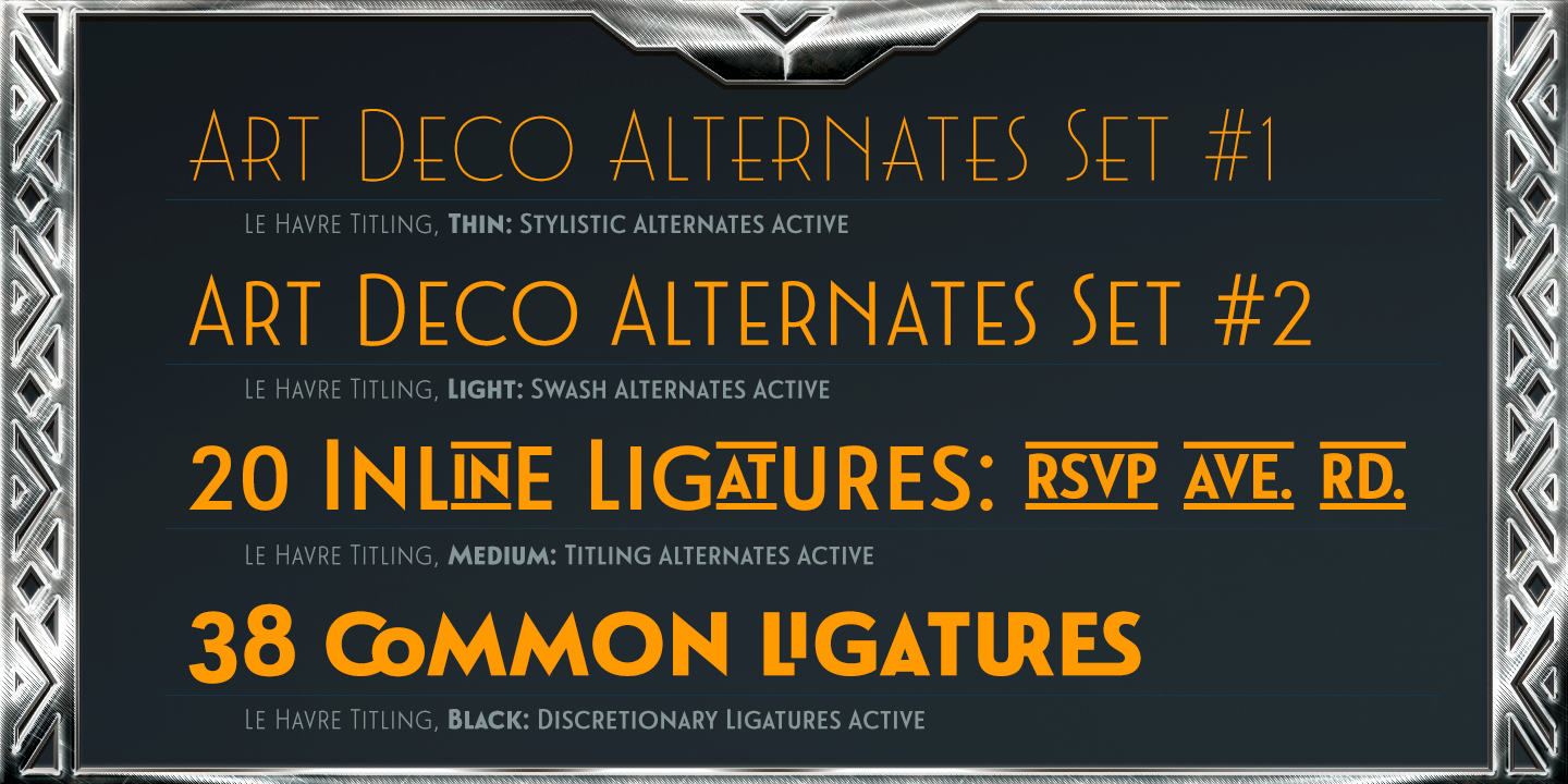 Le Havre Titling Font Poster #1