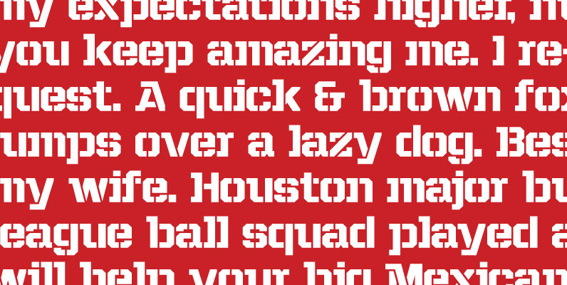 Project Fairfax Font Poster #1