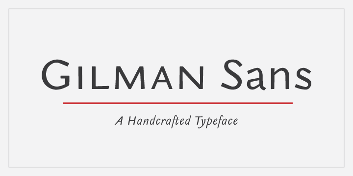Gilman Sans Font Family