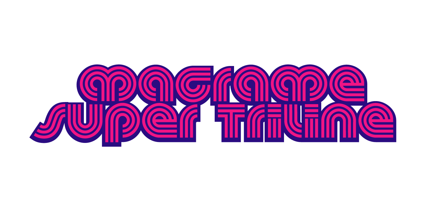 Macrame Super Triline Font Poster #1