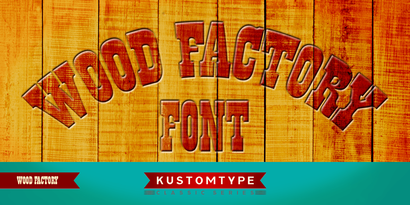Wood Factory Font Poster #1
