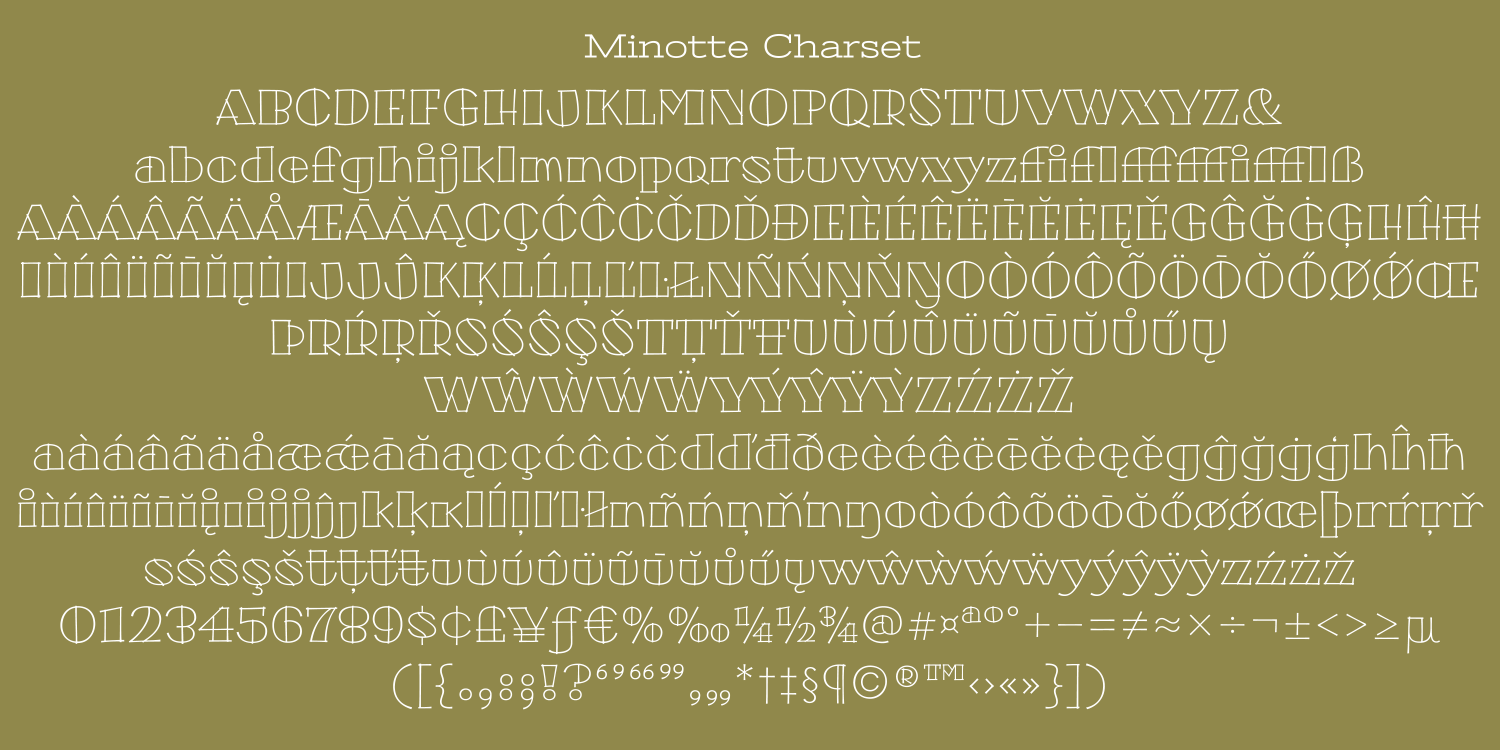 Minotte Family Pack Font Poster #1