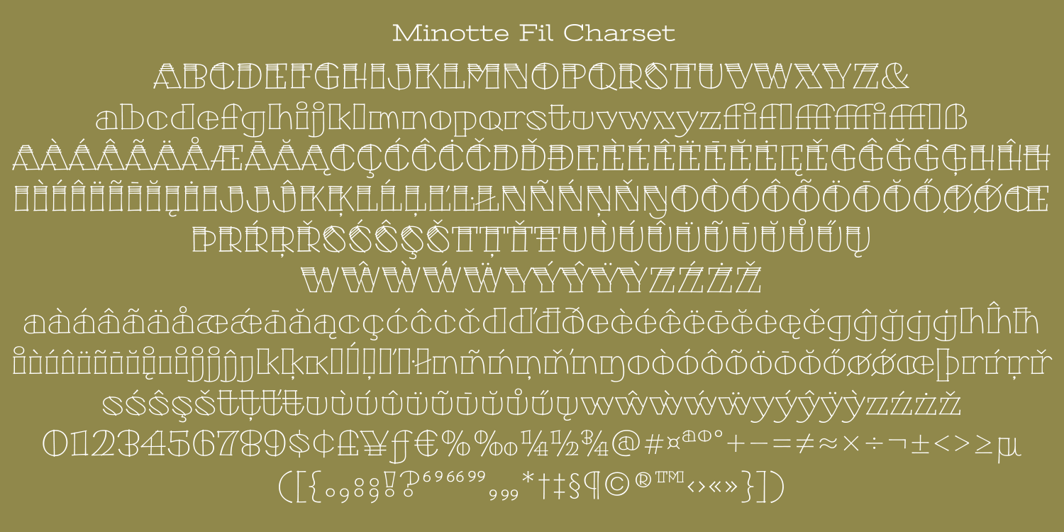 Minotte Family Pack Font Poster #1