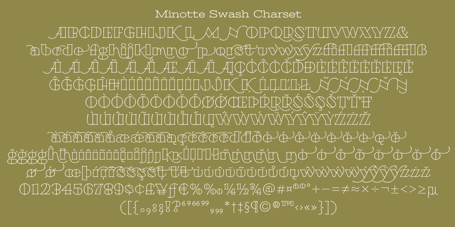 Minotte Family Pack Font Poster #1