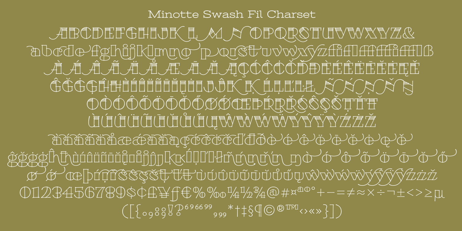 Minotte Family Pack Font Poster #1
