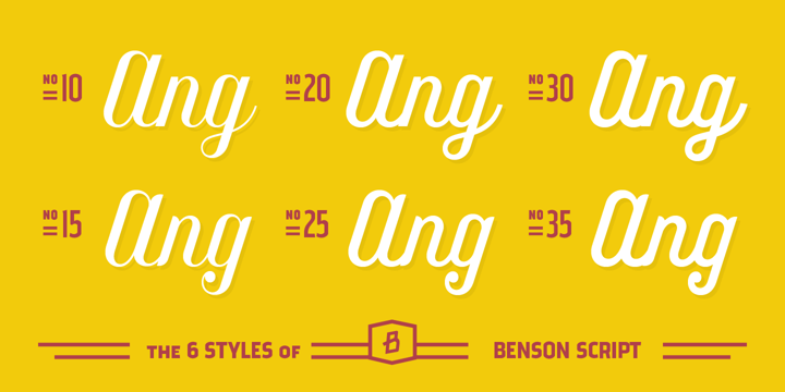 Benson Script Font Poster #1