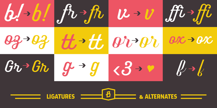 Benson Script Font Poster #1