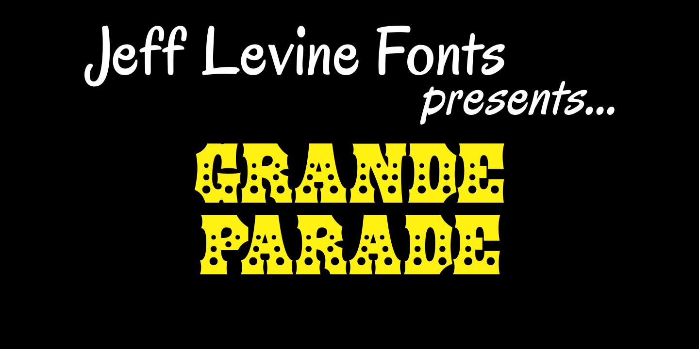 Grande Parade Font Family Poster