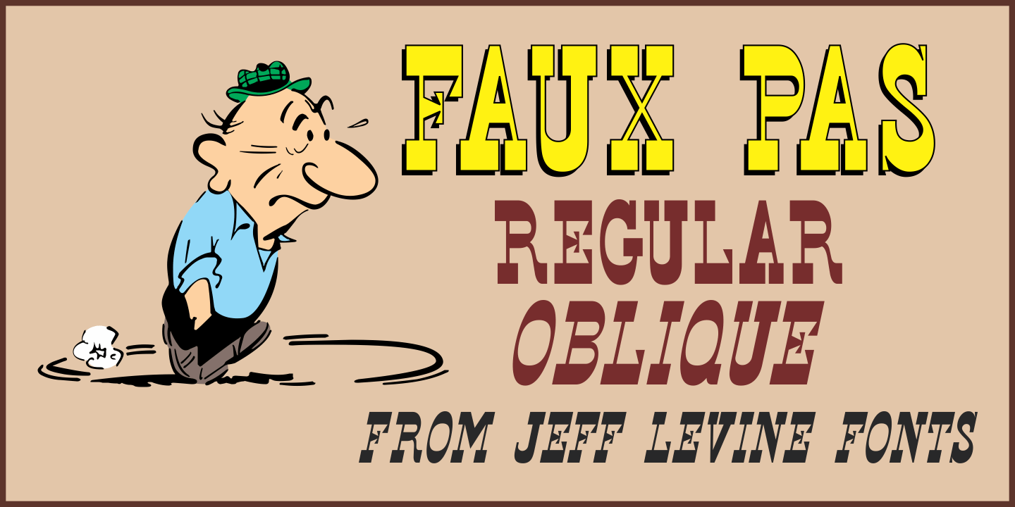 Faux Pas Font Poster #1