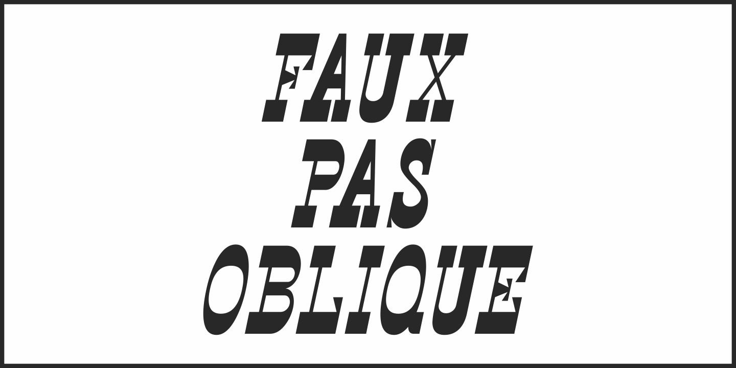 Faux Pas Font Poster #4