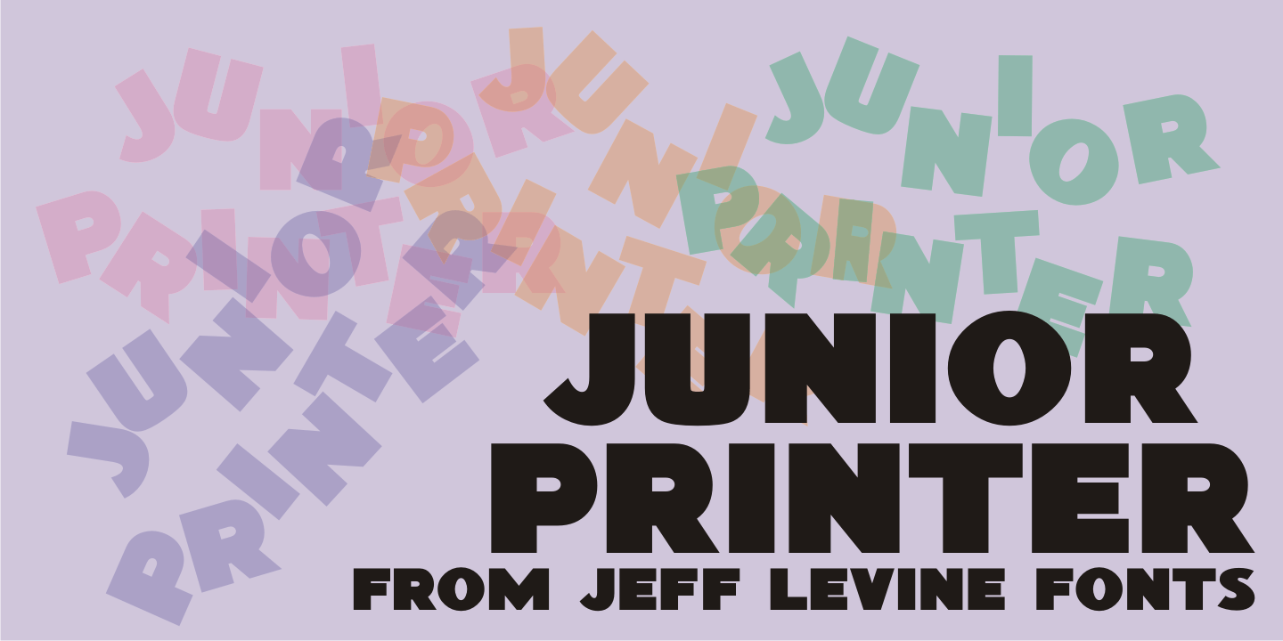 Junior Printer Font Poster #1