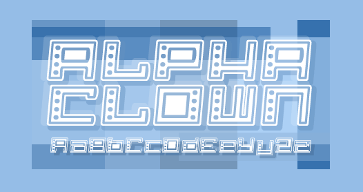 Alpha Clown Font Poster #1