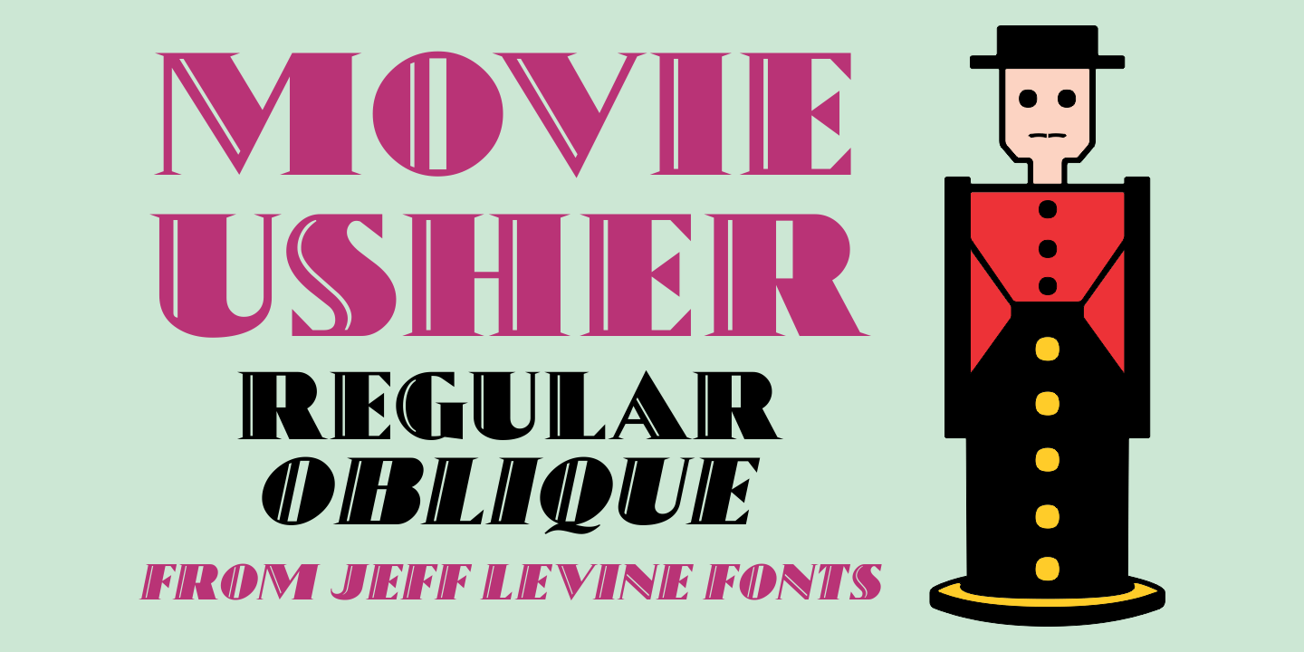 Movie Usher Font Poster #1