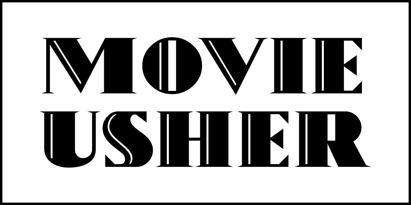 Movie Usher Font Poster #2