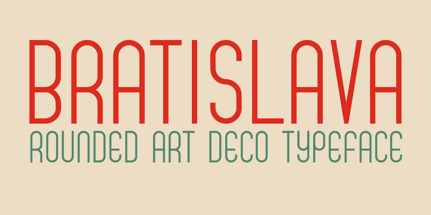 Bratislava Font Poster #1