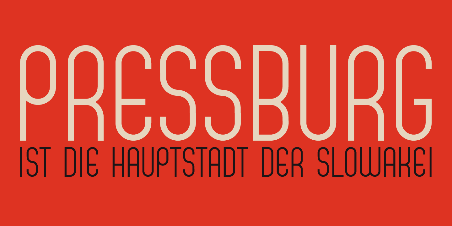 Bratislava Font Poster #1