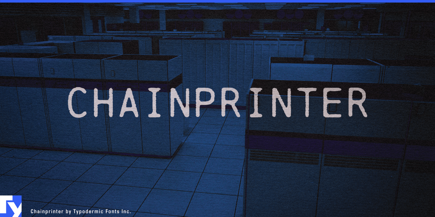 Chainprinter Font Poster #1