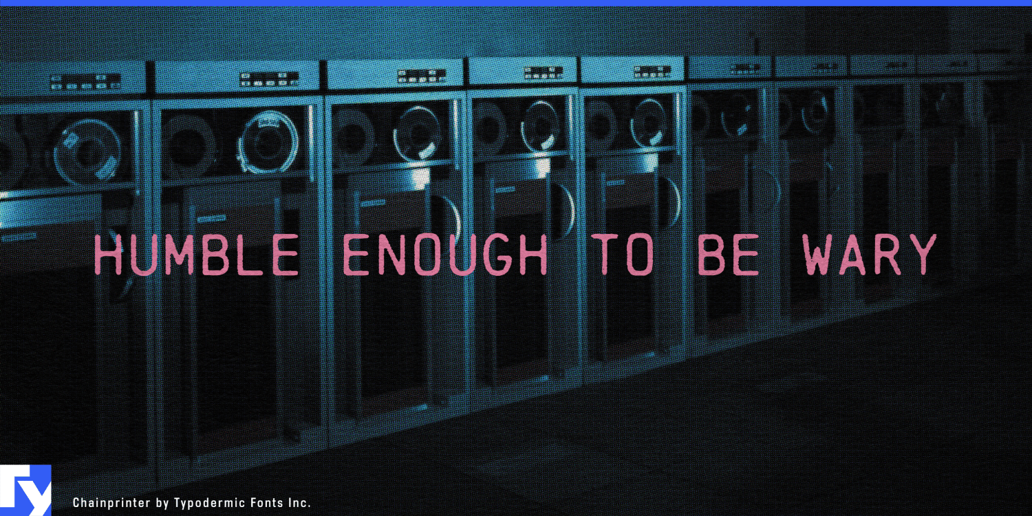 Chainprinter Font Poster #1