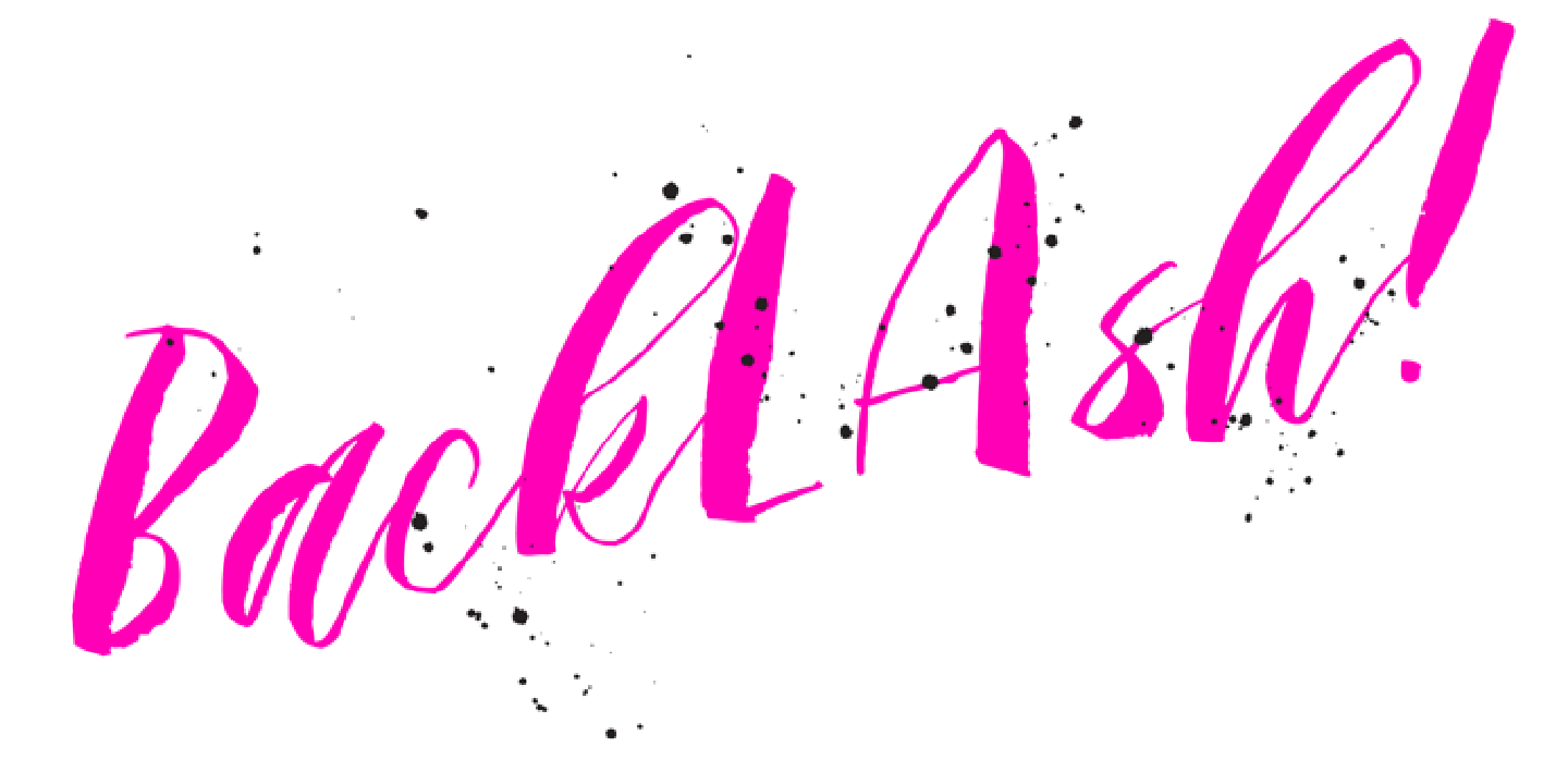 Backlash Font Poster #1