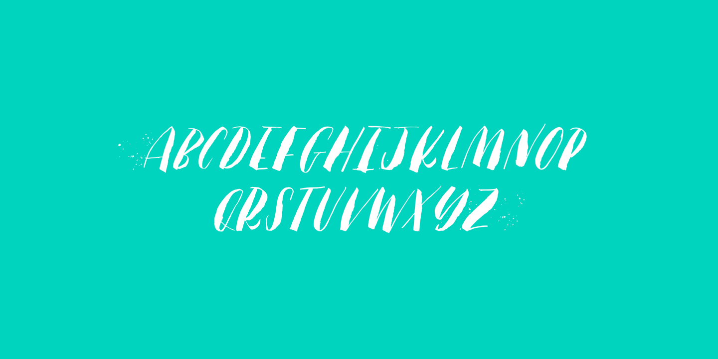 Backlash Font Poster #1