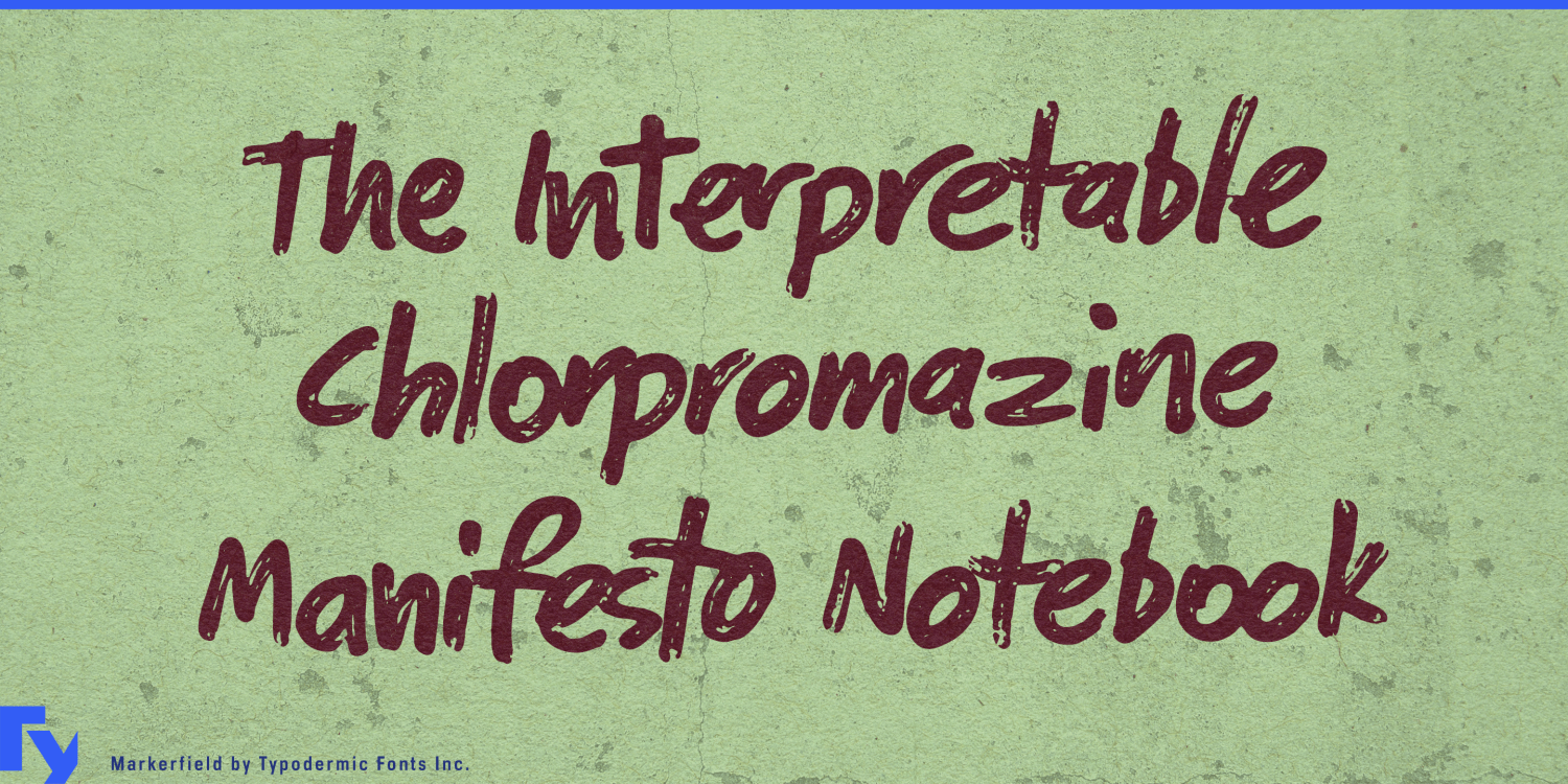 Markerfield Font Poster #1