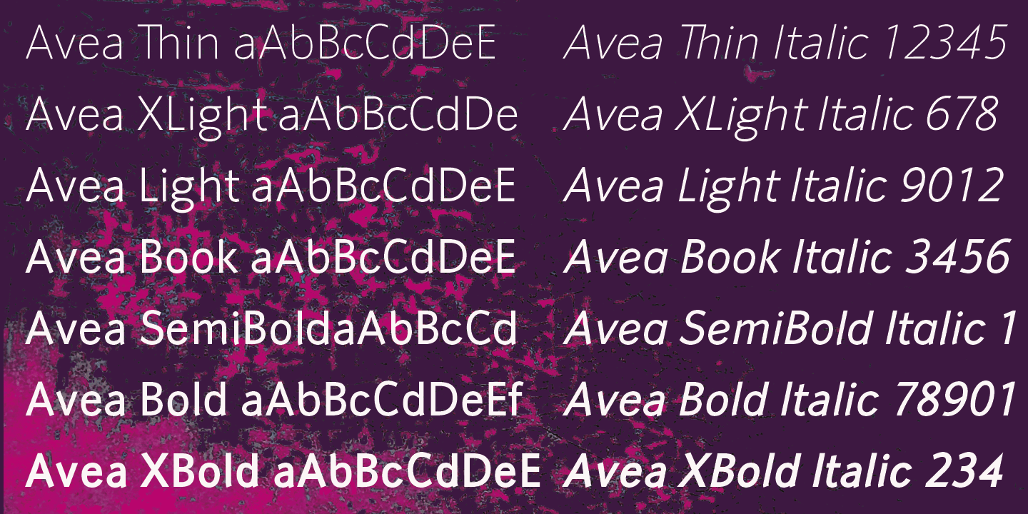Avea Font Poster #1