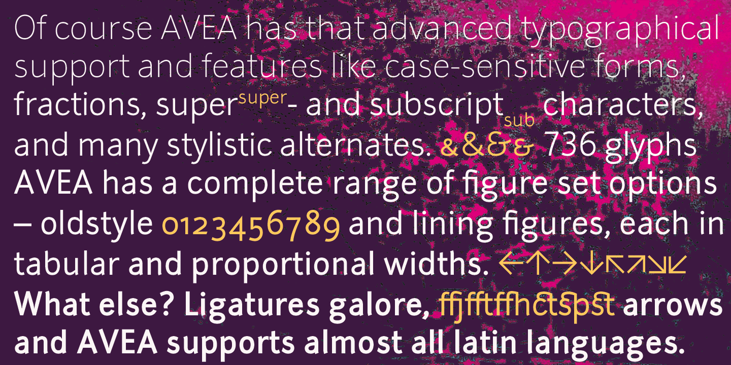 Avea Font Poster #1